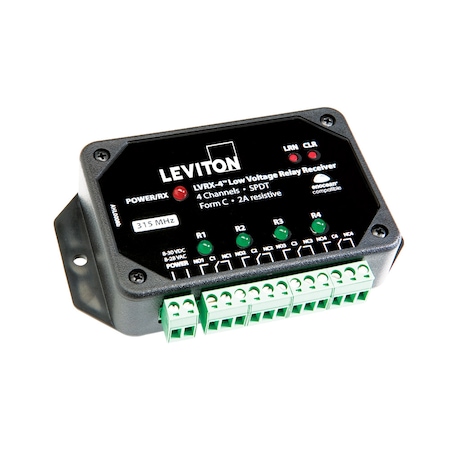 Leviton RF TRANSMITTERS OR RECEIVERS WH WIRELESS 4CHAN RELAY RECIEVER / LV WSPAS-LV4